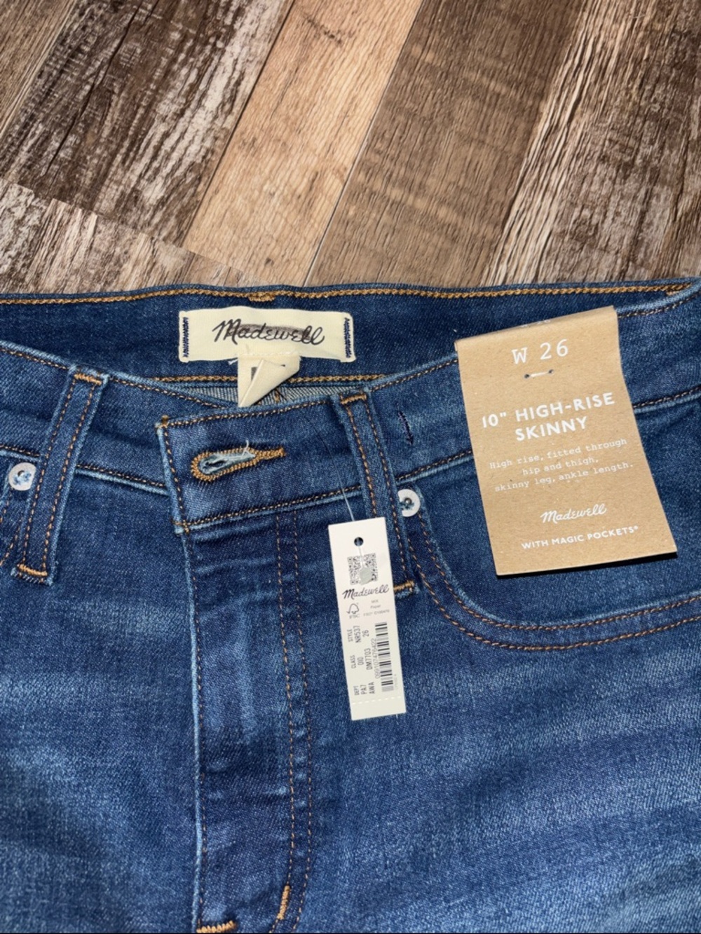 Madewell Women's Skinny Jeans in Indigo Blue Wash